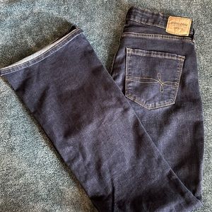 mid rise bootcut jeans